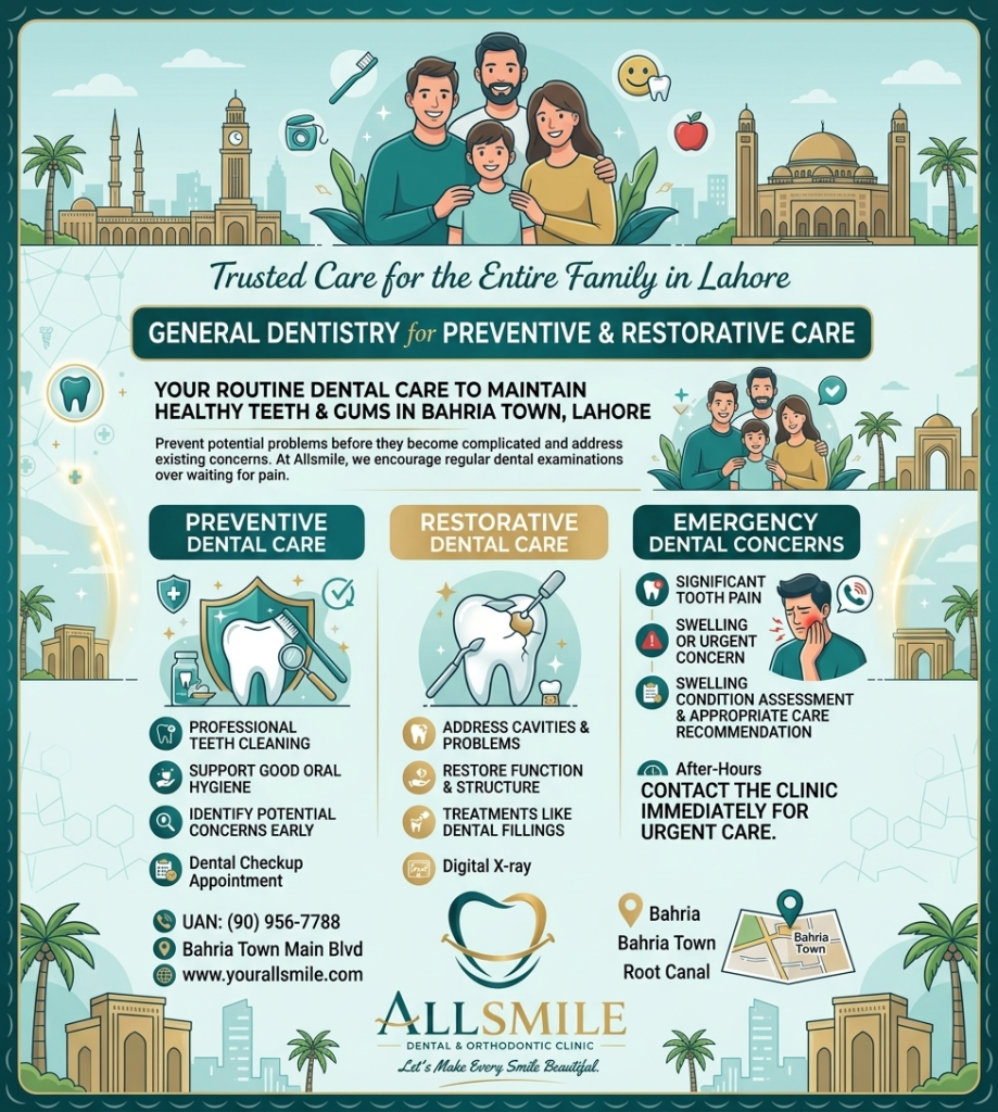 General Dentistry in Bahria Town Lahore
